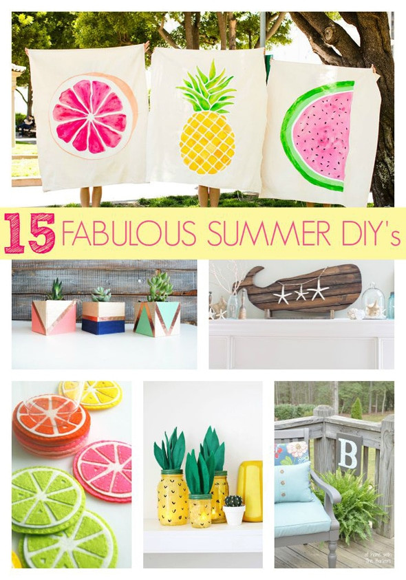 Diy For Summer
 15 Fabulous Summer DIY Projects Pretty My Party