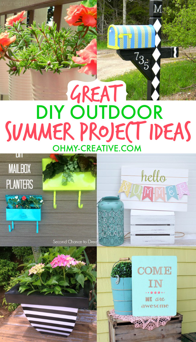 Diy For Summer
 Great DIY Outdoor Summer Project Ideas Oh My Creative