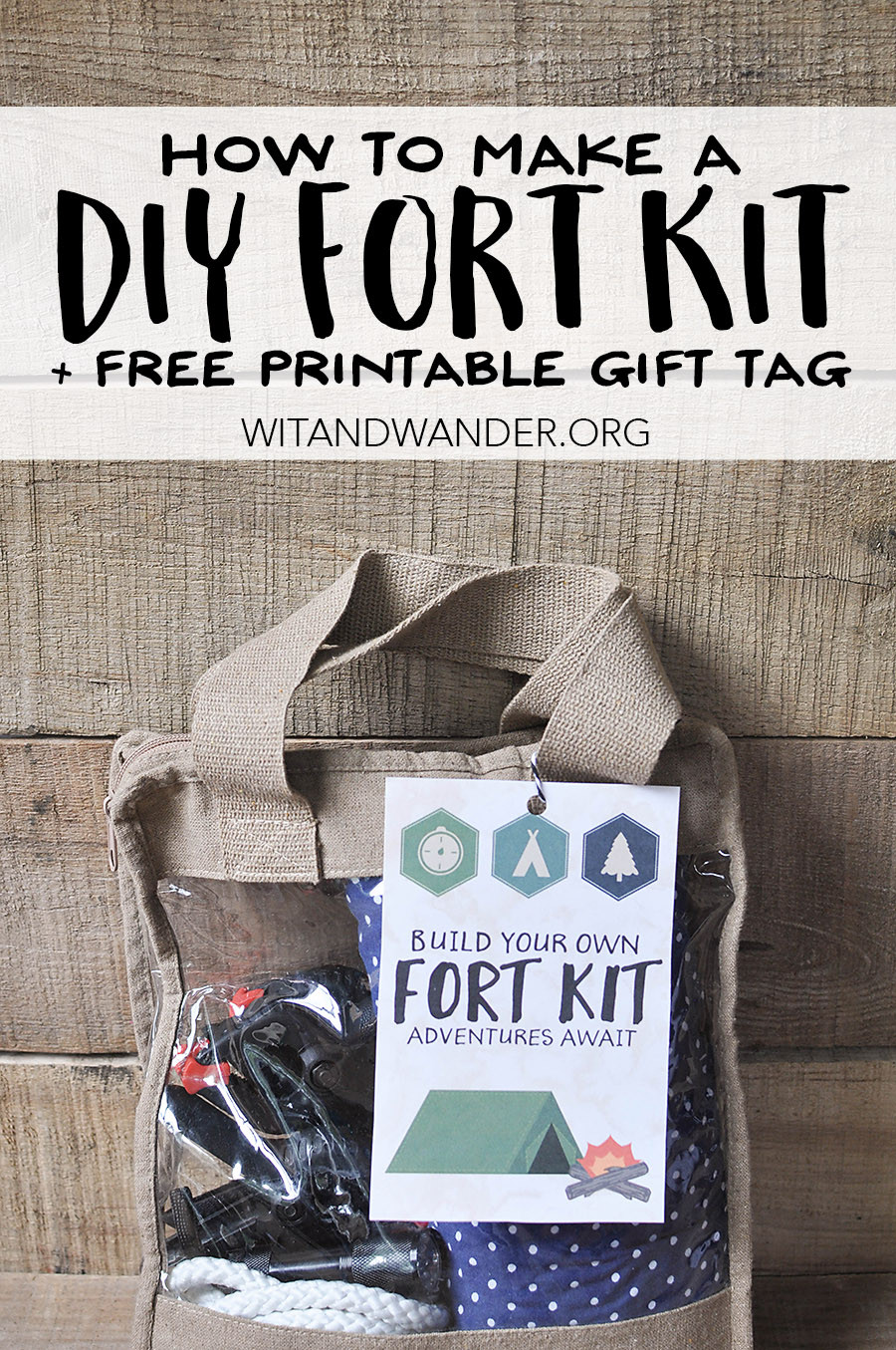 DIY Fort Kit
 DIY Fort Kit with a Free Printable Gift Tag Our
