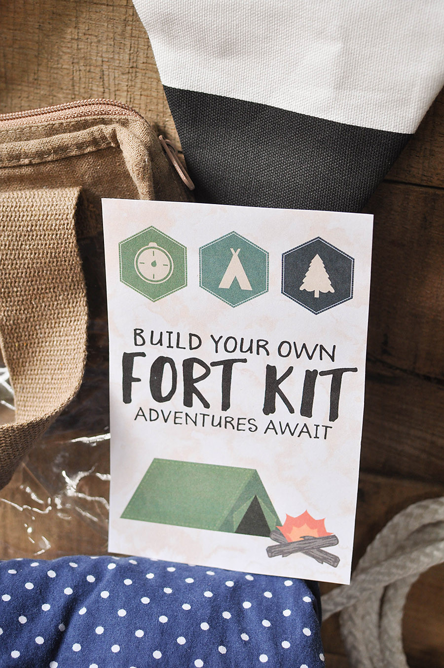 DIY Fort Kit
 DIY Fort Kit with a Free Printable Gift Tag Our