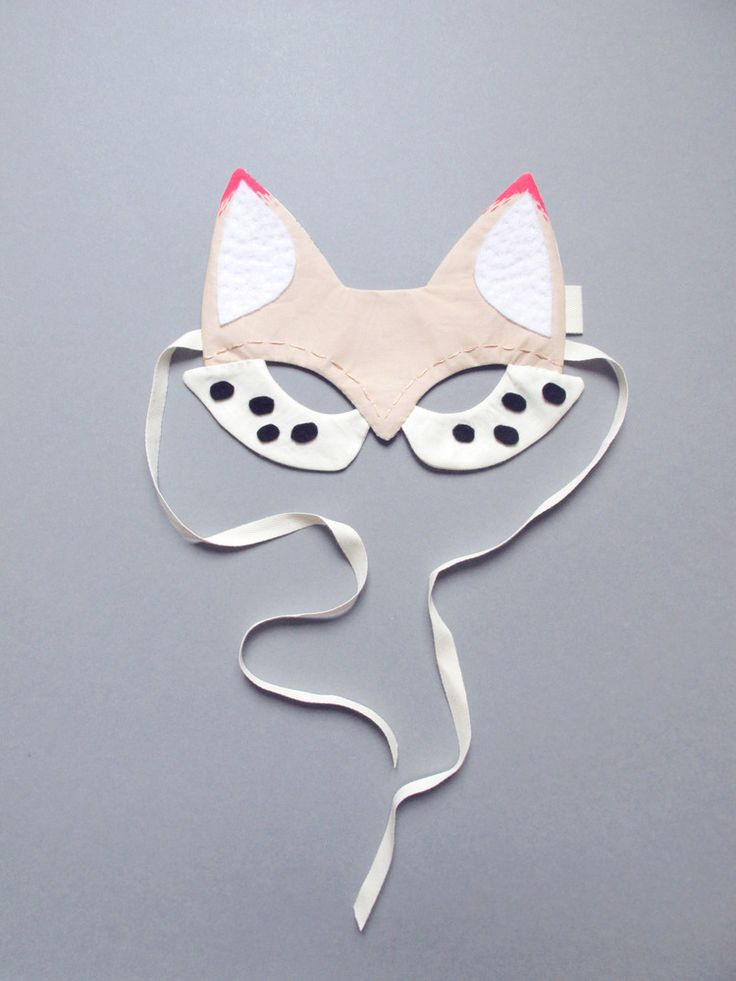 DIY Fox Mask
 Image of Fox Mask White Craft & DIY