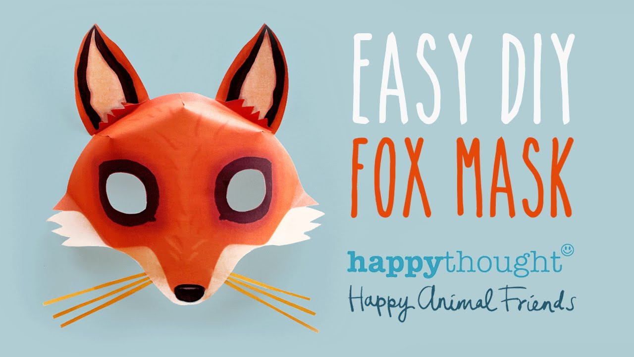 DIY Fox Mask
 Free DIY Fox Mask template and tutorial Make your own 3D