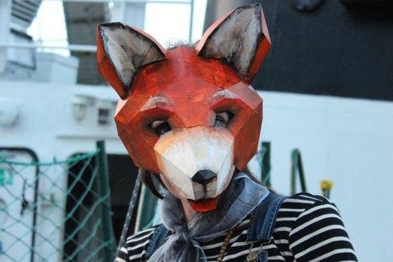 DIY Fox Mask
 DIY Halloween mask Fox mask fox costume animal mask PDF