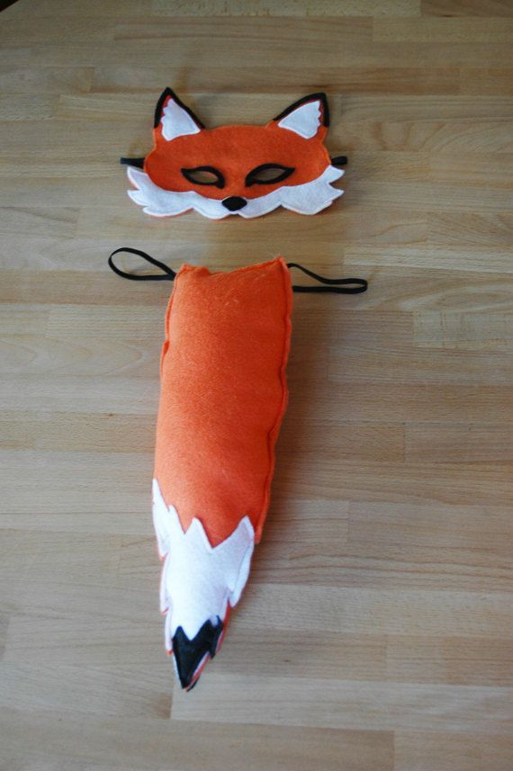 DIY Fox Mask
 Fox Mask and Tail Set Halloween costume Children s