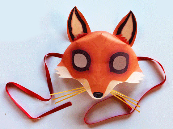 DIY Fox Mask
 Fox Mask DIY Fun Crafts Kids