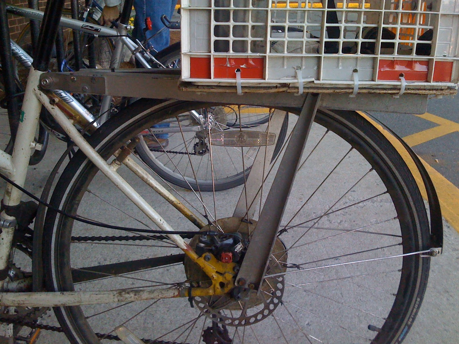 DIY Front Bike Rack
 Biking in Heels Bike Geeks of the world Unite