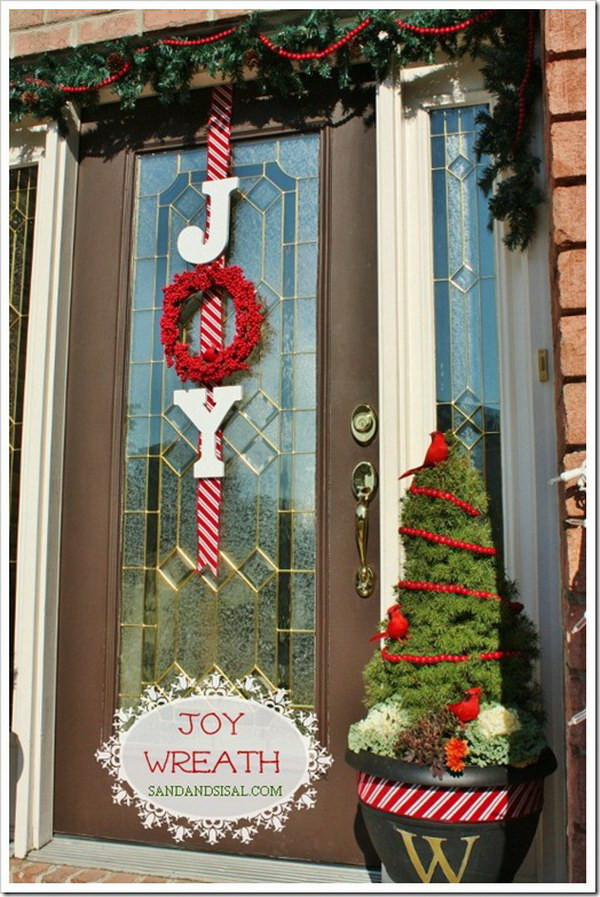 DIY Front Door Decor
 20 Creative DIY Christmas Door Decoration Ideas Noted List