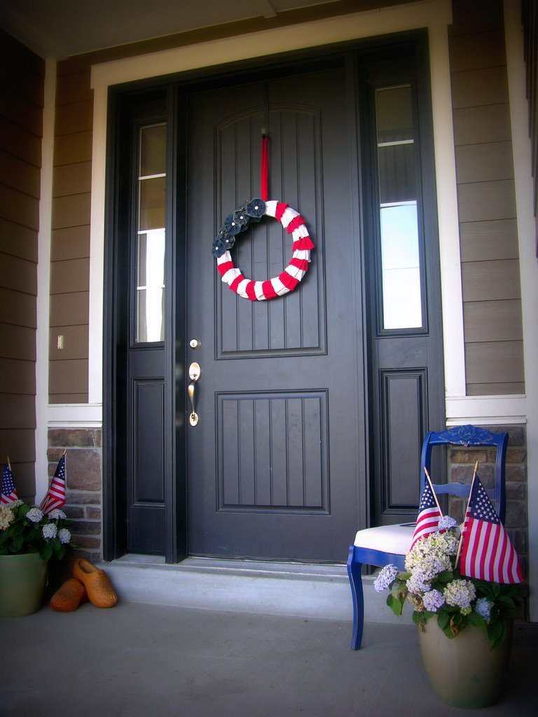 DIY Front Door Decor
 Festive July 4th DIY Wreaths Easy Simple & Inspired