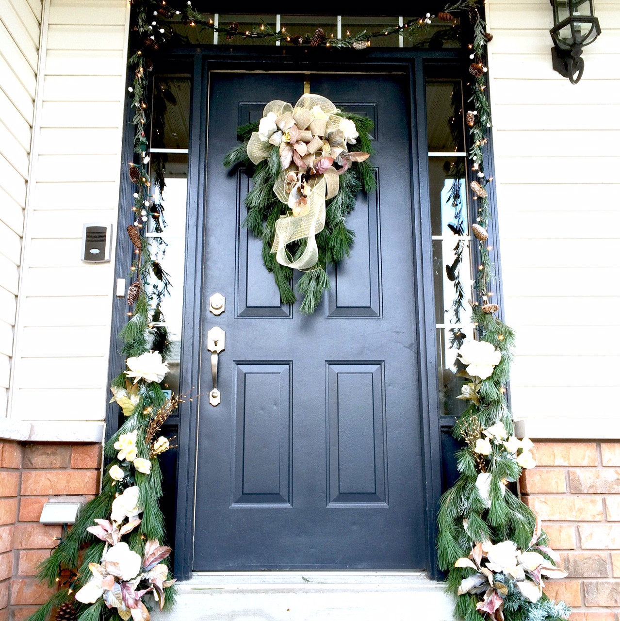 DIY Front Door Decor
 DIY Front Door Christmas Decor Harlow & Thistle Home