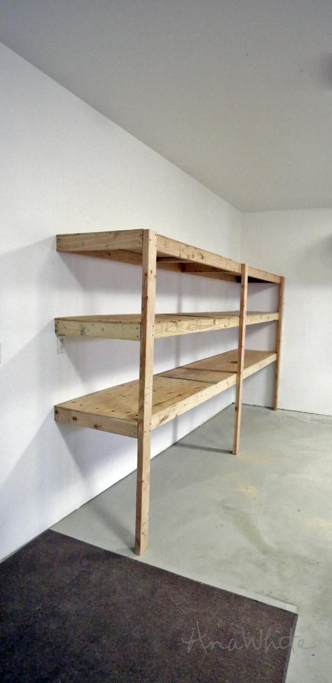 DIY Garage Shelves Plans
 16 Brilliant DIY Garage Organization Ideas