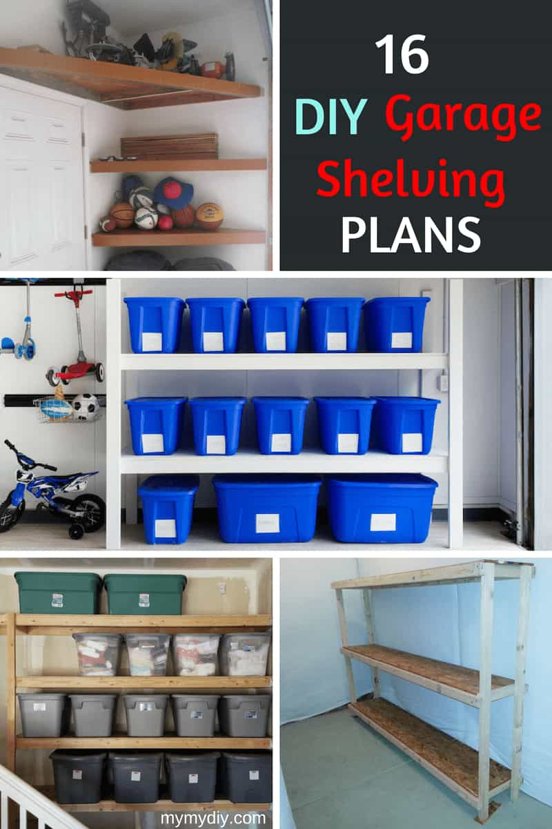 DIY Garage Shelves Plans
 16 Practical DIY Garage Shelving Ideas [Plan List