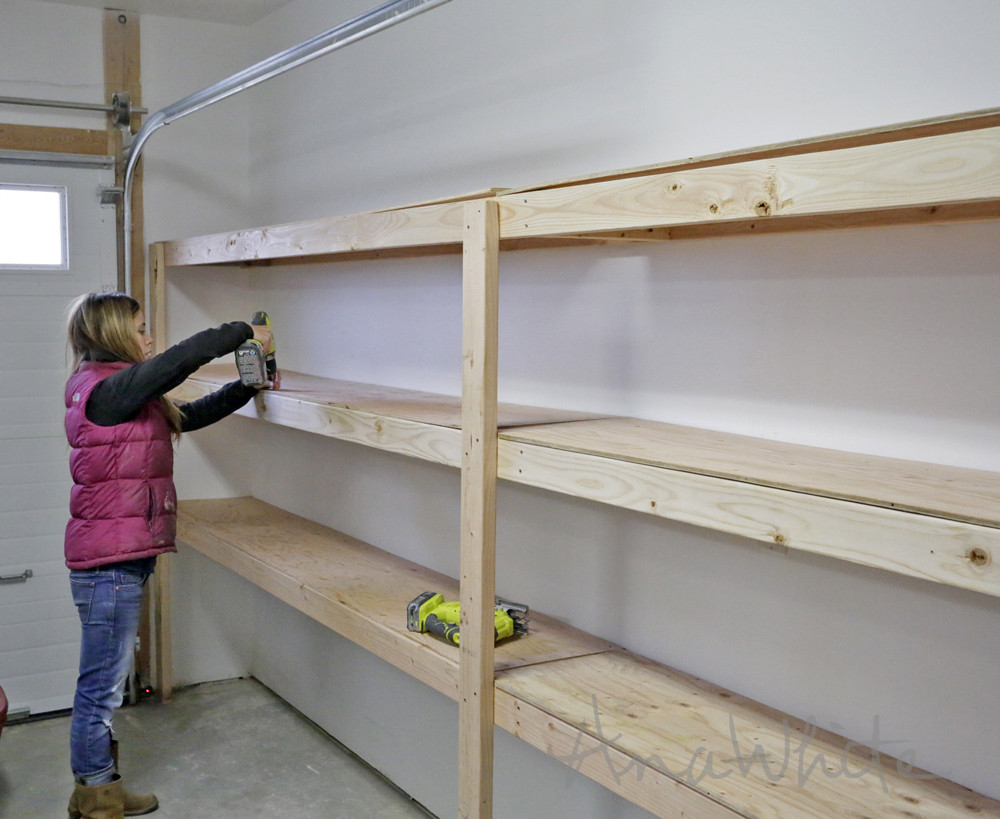 DIY Garage Shelves Plans
 Ana White