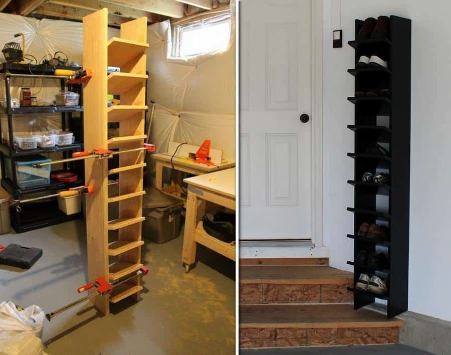 DIY Garage Shoe Rack
 DIY Garage Shoe Organizer