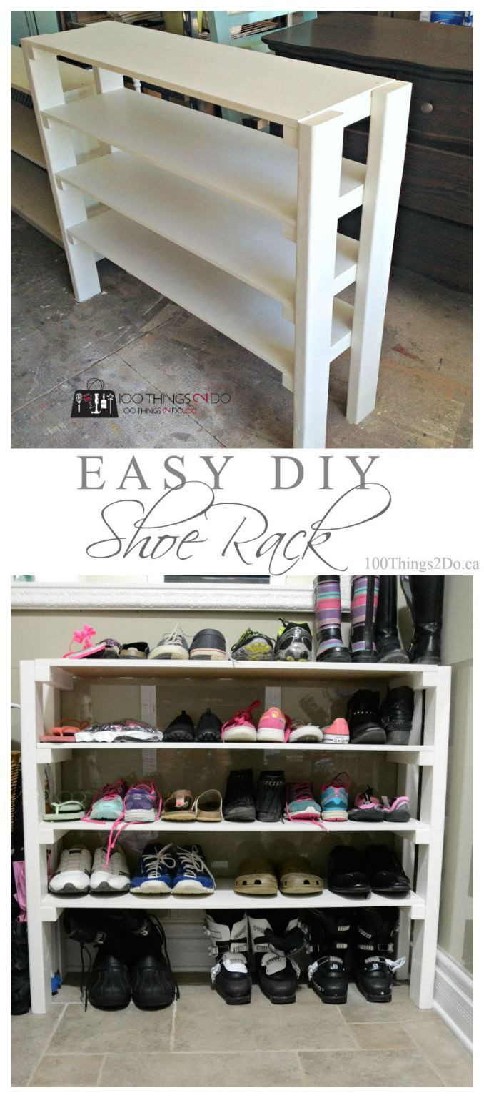 DIY Garage Shoe Rack
 DIY Shoe Rack