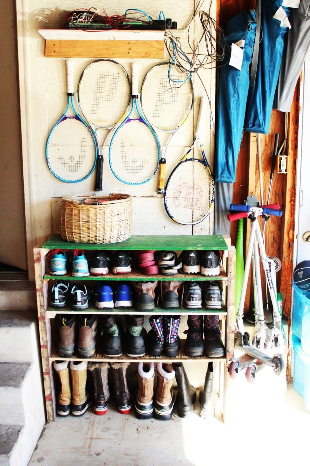 DIY Garage Shoe Rack
 DIY Shoe Storage Shelves for Garage An Easy Fast and