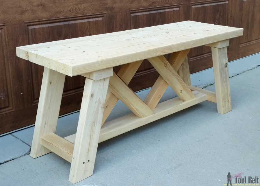 DIY Garden Bench Plans
 How to Build an Outdoor Bench with Free Plans