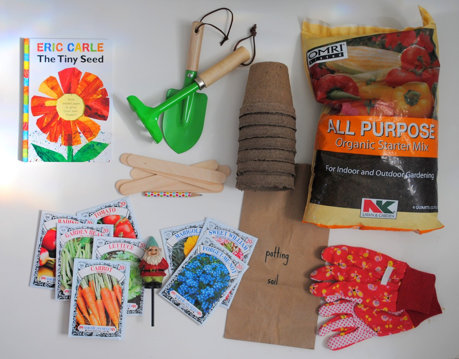 DIY Garden Gifts
 ting a DIY gardening kit for kids
