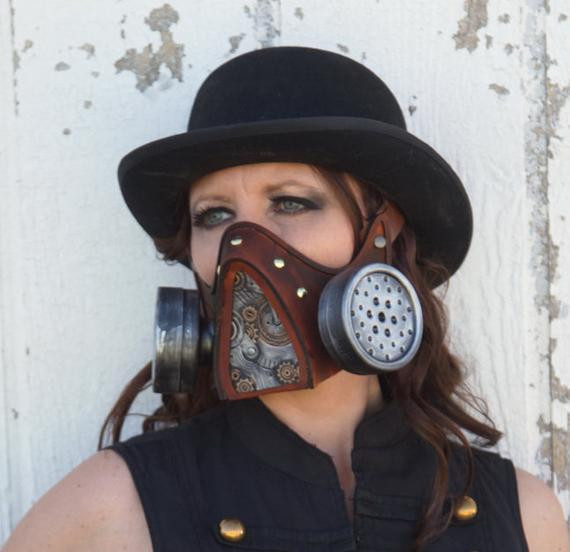 DIY Gas Mask
 Steampunk DIY Leather Gas Mask Kit by MadPropps on Etsy