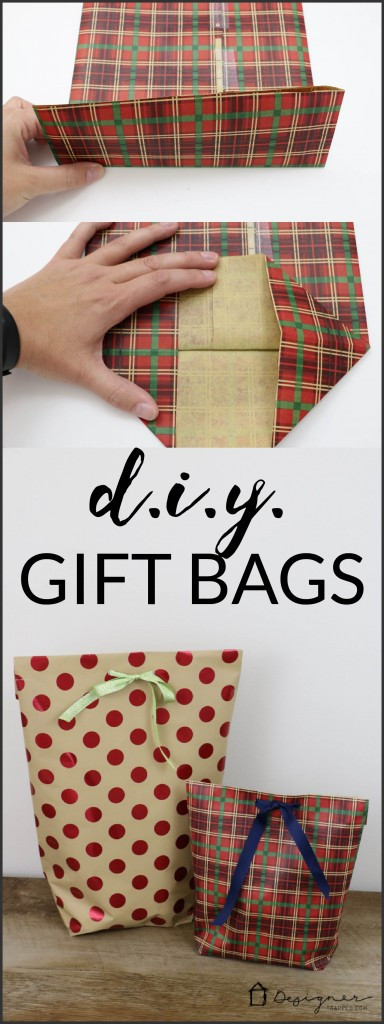 DIY Gift Bags From Wrapping Paper
 How To Make A DIY Gift Bag For Christmas