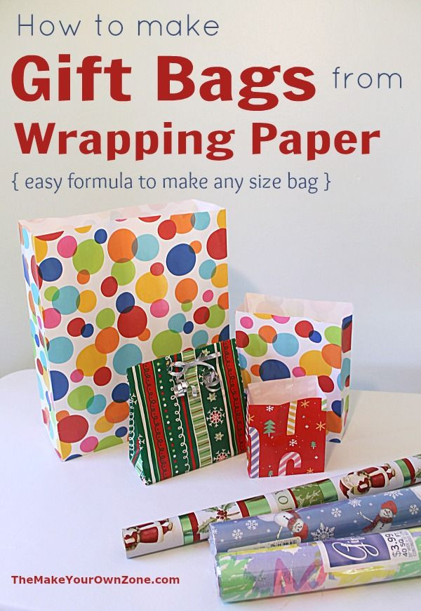 DIY Gift Bags From Wrapping Paper
 Make A Gift Bag From Wrapping Paper