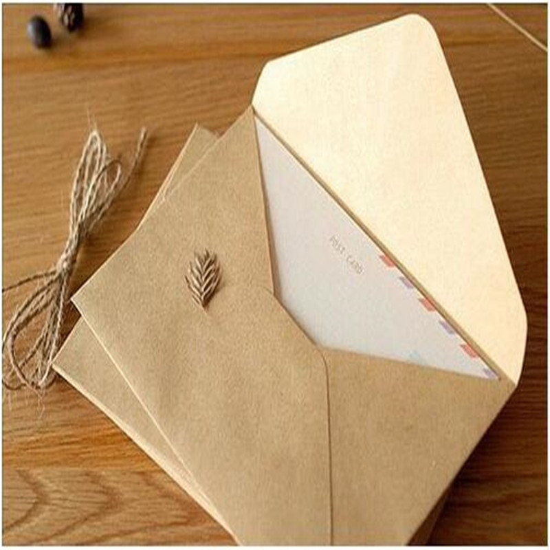 DIY Gift Card Envelopes
 50pieces Rough grain t card DIY Multifunction Kraft