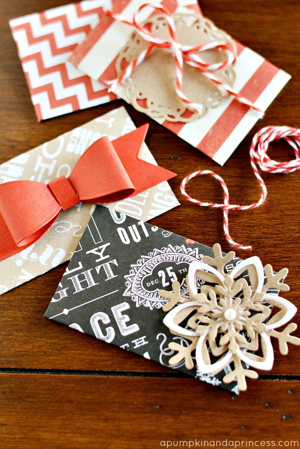 DIY Gift Card Envelopes
 DIY Christmas Gift Card Envelopes A Pumpkin And A Princess