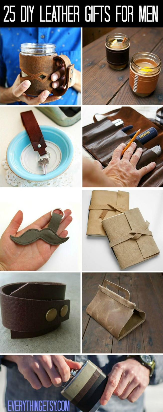 DIY Gift For Guy
 25 DIY Leather Gifts for Men