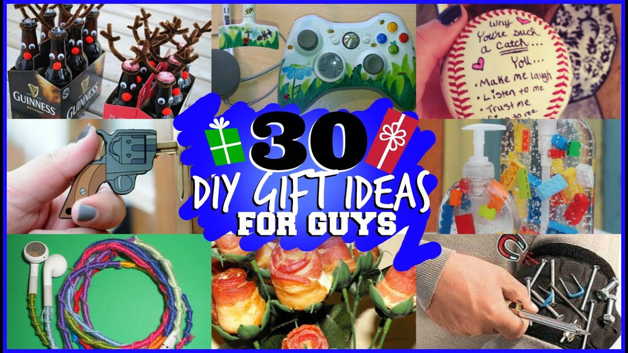 DIY Gift For Guy
 30 DIY GIFT IDEAS FOR GUYS they will actually like