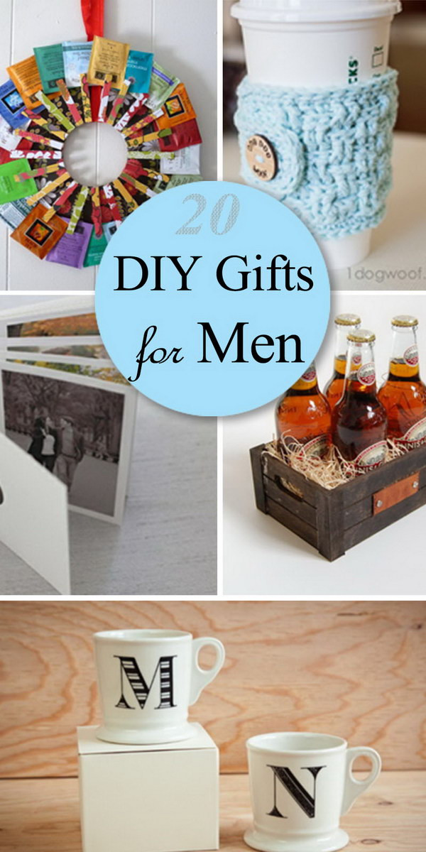 DIY Gift For Men
 20 DIY Gifts for Men Hative