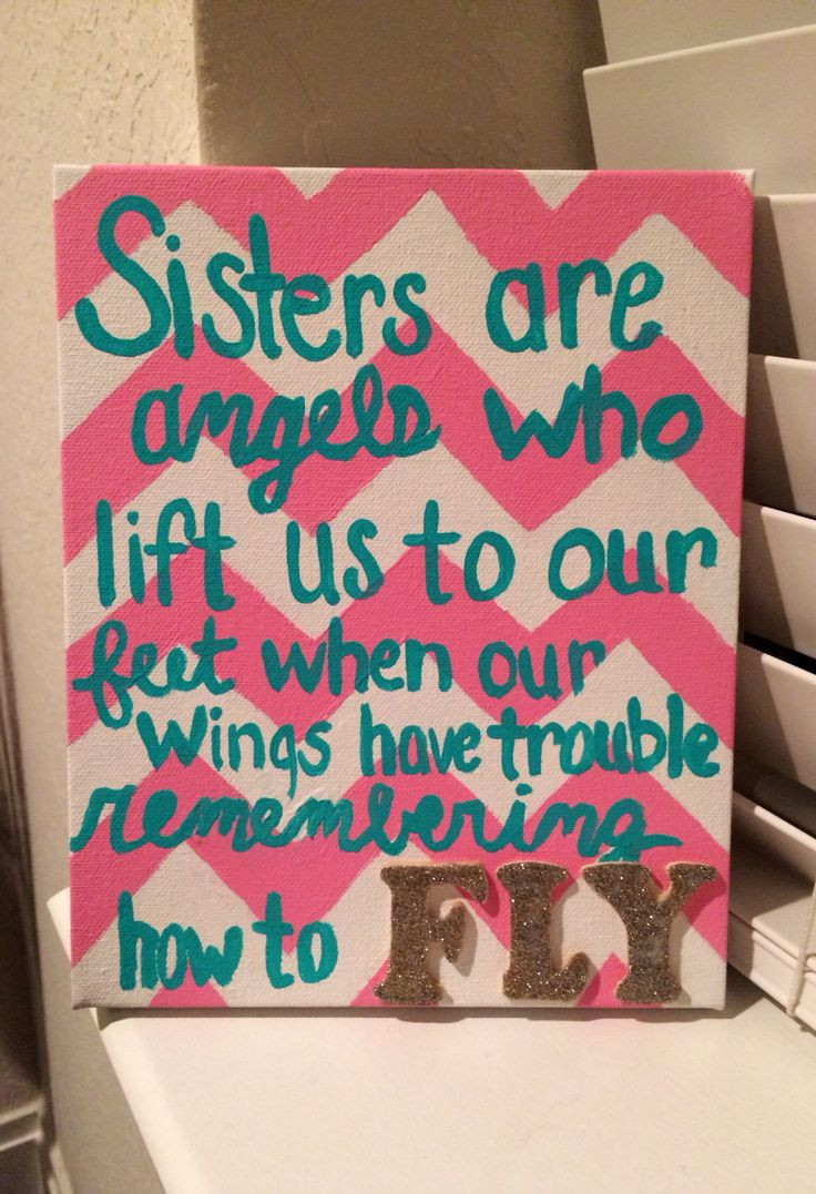 DIY Gift For Sister
 Sorority t for a sister or Big to Little sorority