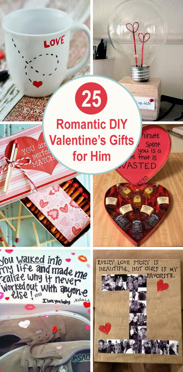 DIY Gift Ideas For Him
 25 Romantic DIY Valentine s Gifts for Him 2017