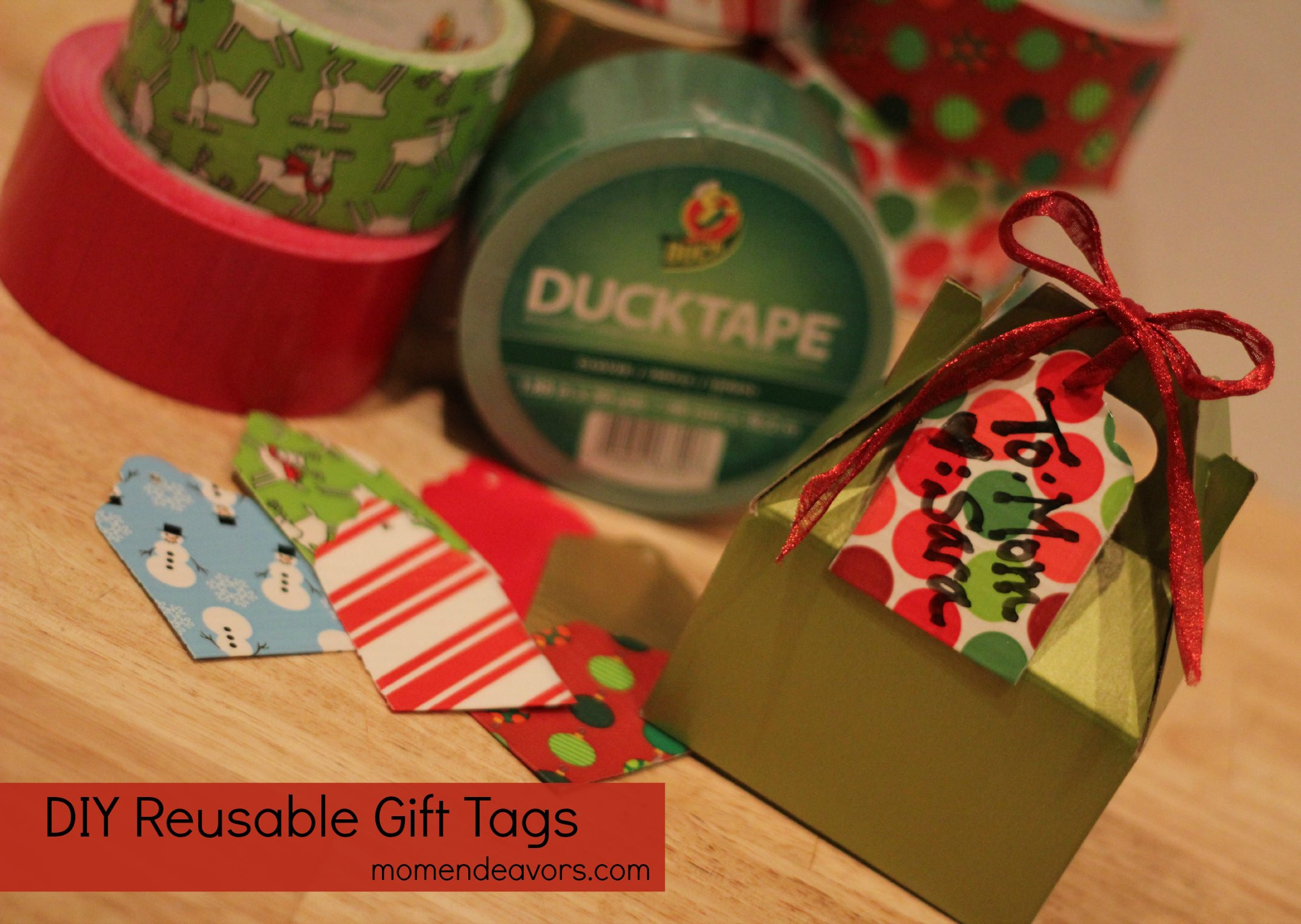 DIY Gift Tags
 DIY Reusable Gift Tags with Holiday Duck Tape