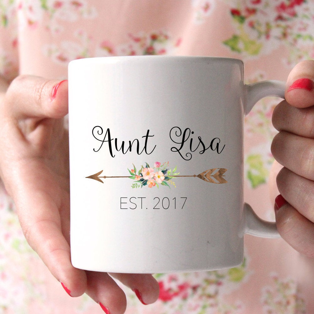 DIY Gifts For Aunts
 Aunt Mug Custom Mug Gifts for Aunts Aunt Gift New Aunt