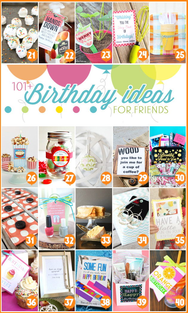 DIY Gifts For Friends Birthday
 101 Creative & Inexpensive Birthday Gift Ideas