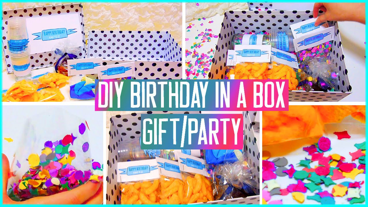 DIY Gifts For Friends Birthday
 DIY Birthday in a box Throw a mini party for your friend