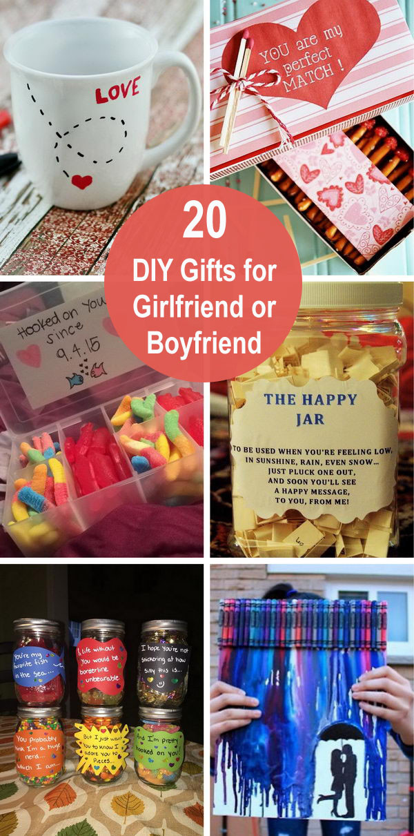 DIY Gifts For Gf
 20 DIY Gifts for Girlfriend or Boyfriend