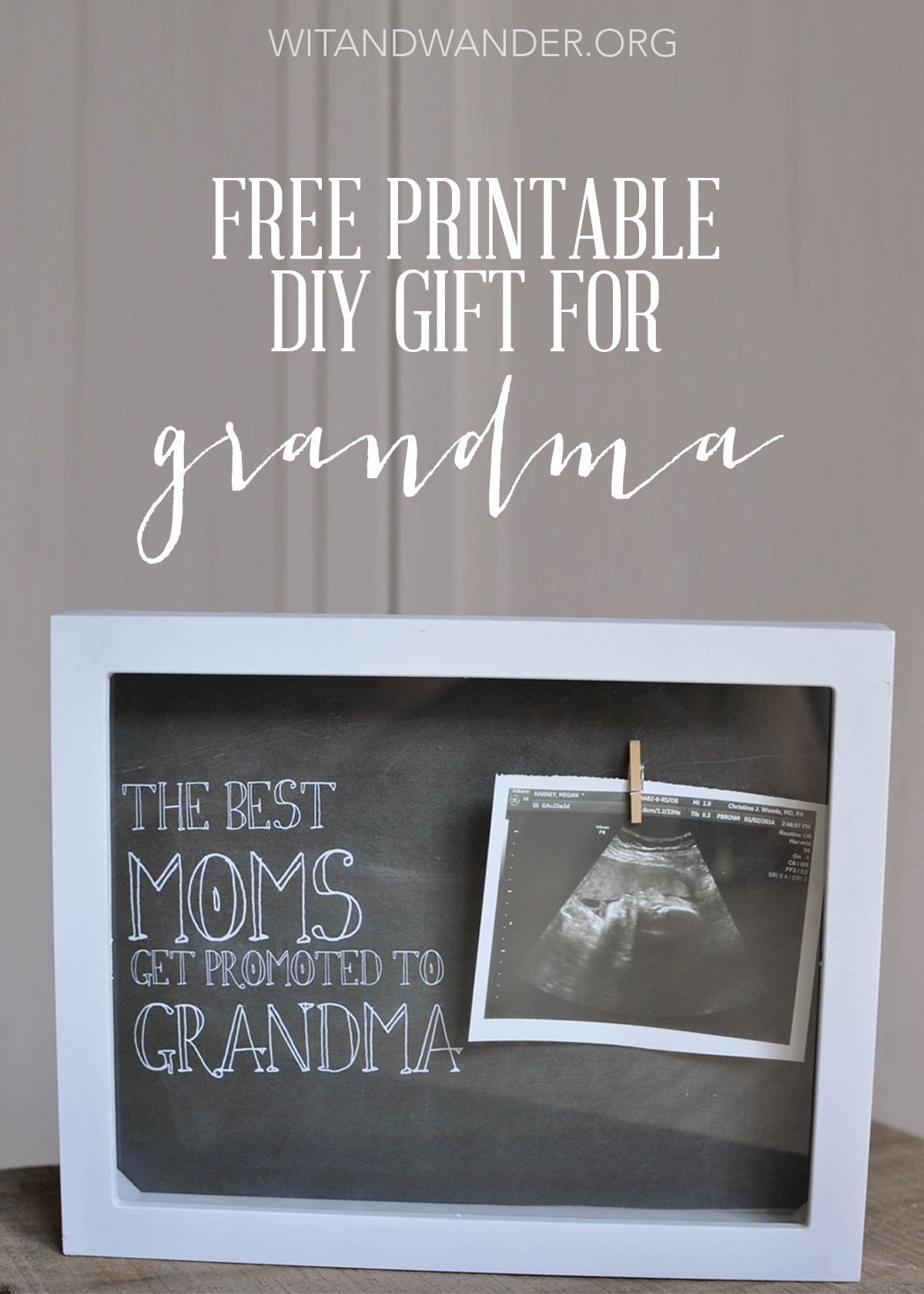 DIY Gifts For Grandmas
 Homemade Shadow Box Gift for Grandma Wit & Wander