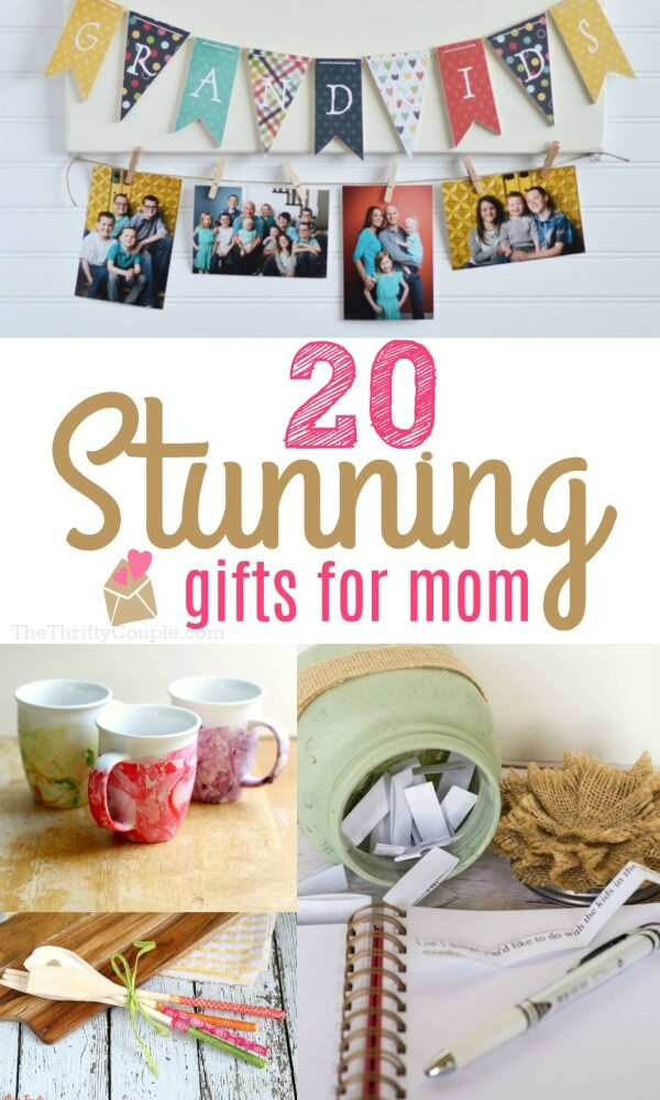 DIY Gifts For Mom Birthday
 20 Stunning DIY Gift Ideas for Mom The Thrifty Couple