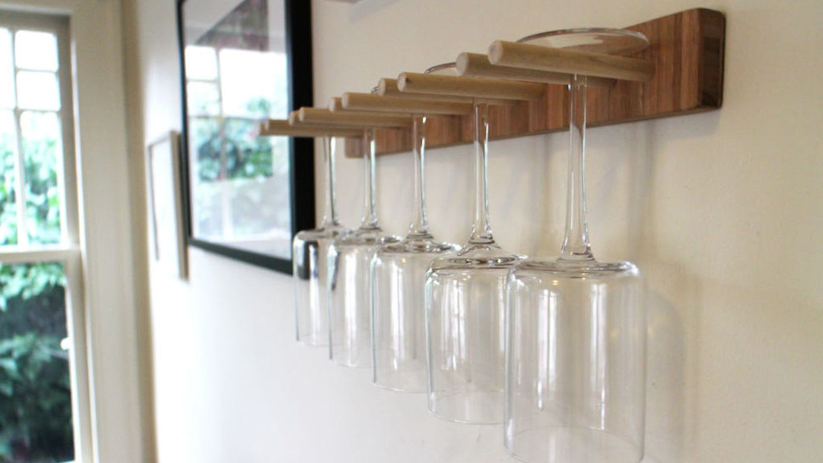 DIY Glass Rack
 This DIY Wine Glass Rack Saves Space Is Easy to Build