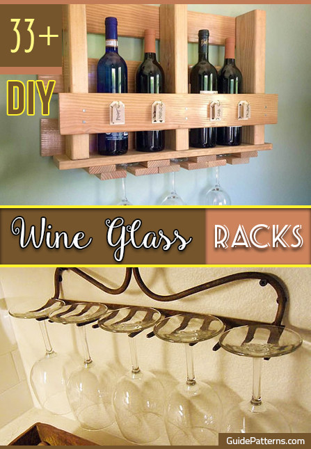 DIY Glass Rack
 33 DIY Wine Glass Racks