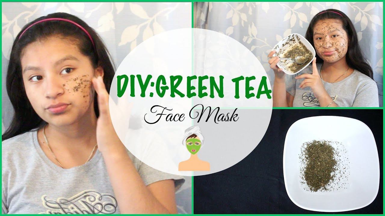 DIY Green Tea Mask
 DIY Green Tea Face Mask♡