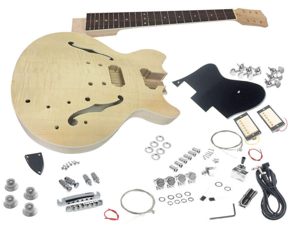 DIY Guitar Kits Suppliers
 Solo ESK 35 DIY Electric Guitar Kit With Flame Maple Top