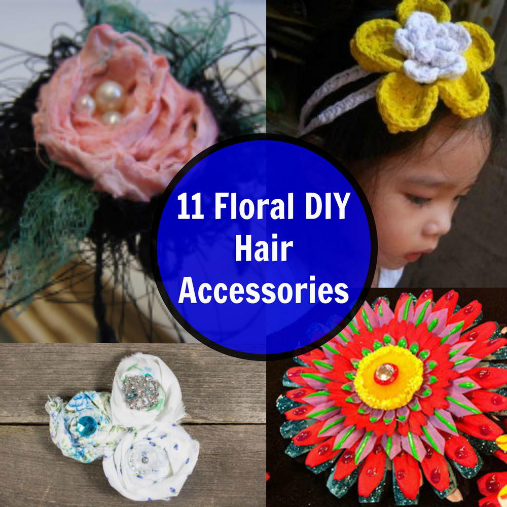 DIY Hair Barrettes
 11 Floral DIY Hair Accessories