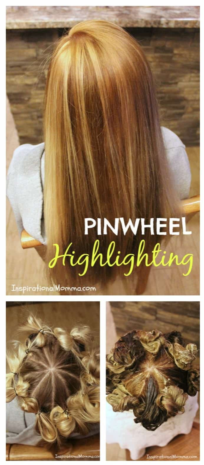 DIY Hair Color Highlights
 Pinwheel Highlighting