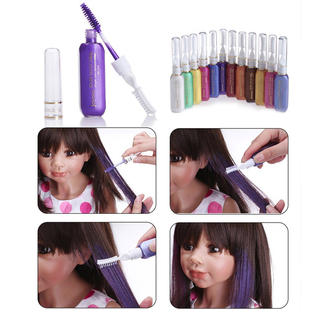 DIY Hair Coloring
 Joyous Temporary Hair Coloring Stick Non toxic Dyeing