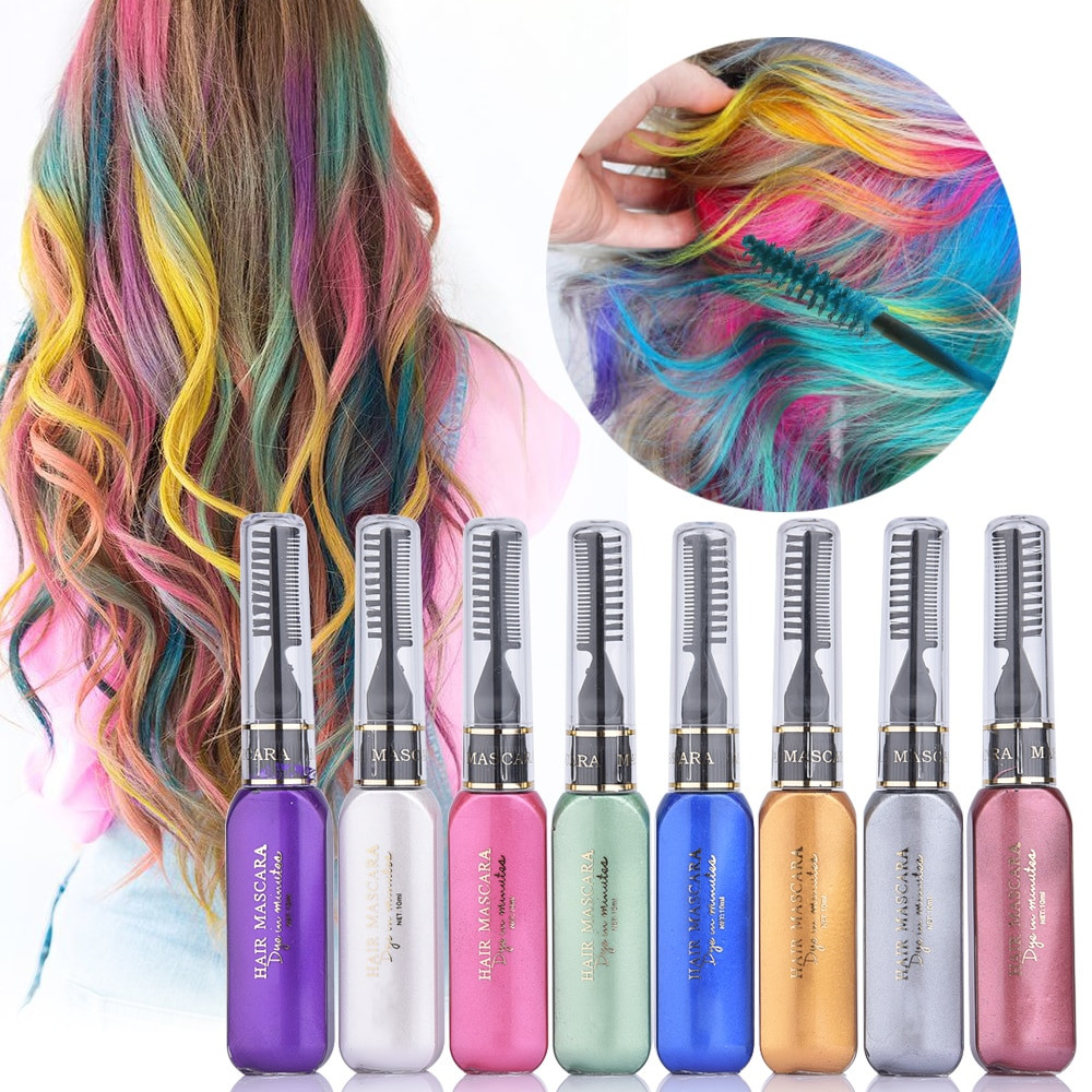 DIY Hair Coloring
 8 Colors e Time Hair Color Hair Dye Temporary Non toxic