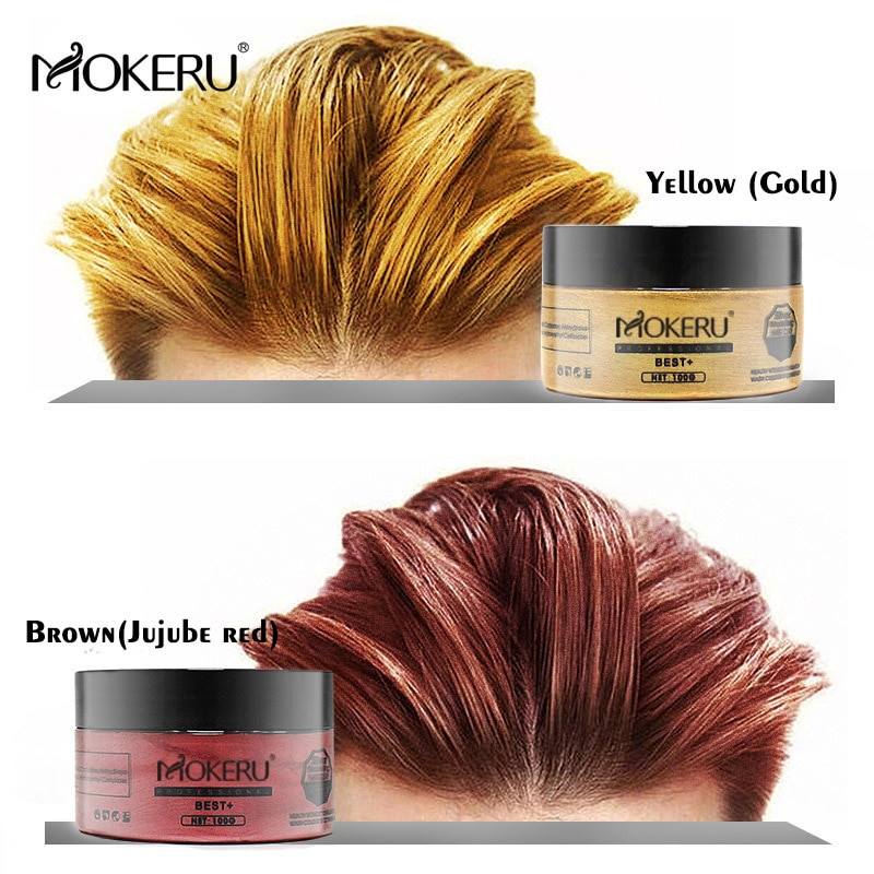 DIY Hair Coloring
 Mokeru 1PCS Natural Unsiex Diy Hair Color Wax Mud Dye