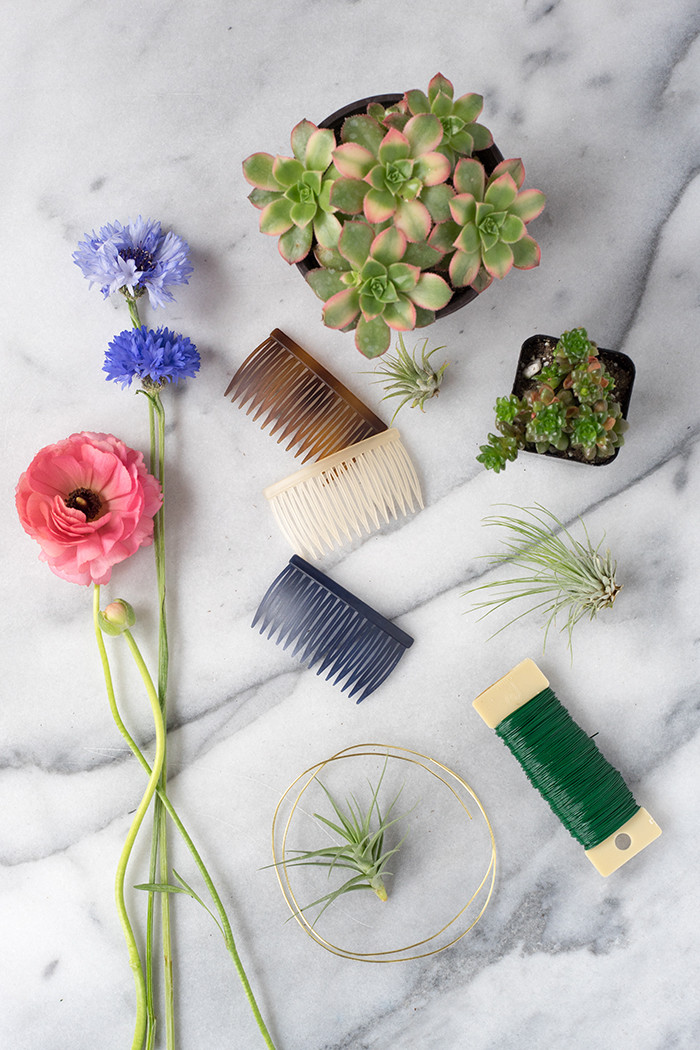 DIY Hair Comb
 DIY Modern Floral Hair b – Design Sponge