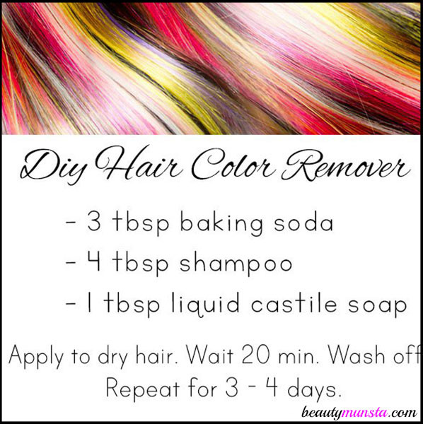 DIY Hair Dye Remover
 DIY Hair Color Remover with Baking Soda beautymunsta