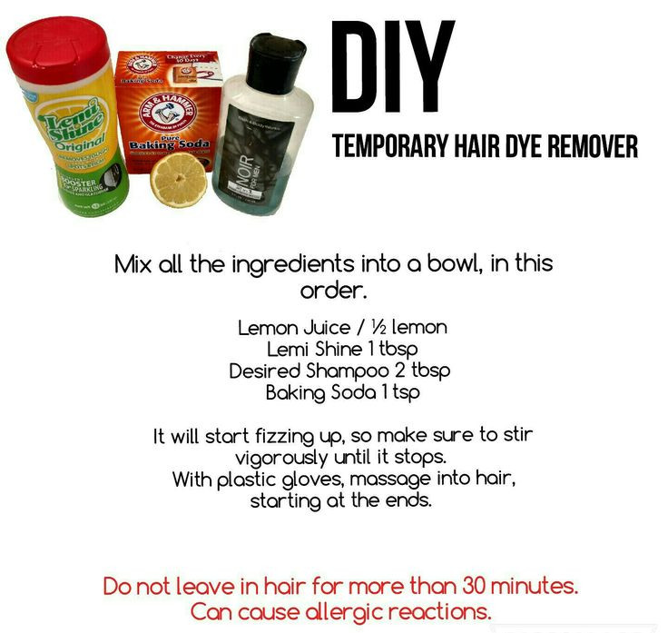 DIY Hair Dye Remover
 DIY Temporary Hair Dye Remover …